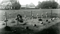 Tijdelijke begraafplaats Canadese soldaten