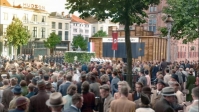 Massabijeenkomst NSDAP en NSB op de Brink in Deventer